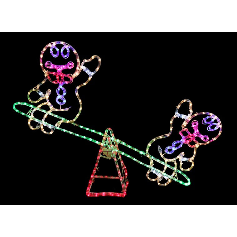 LED Gingerbread Seesaw