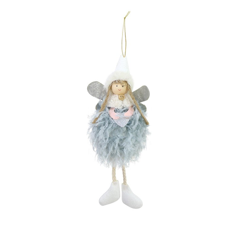 Hanging Fairy Feathery Dress, 25cm, Asstd