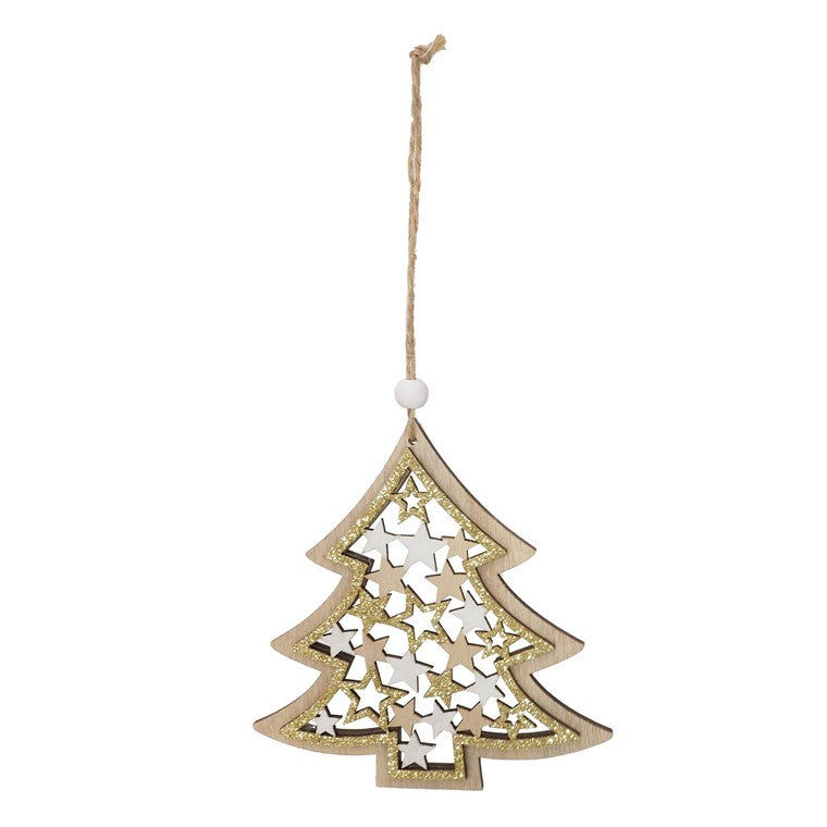 Hanging Starry Die cut Deco, 12cm, Asstd