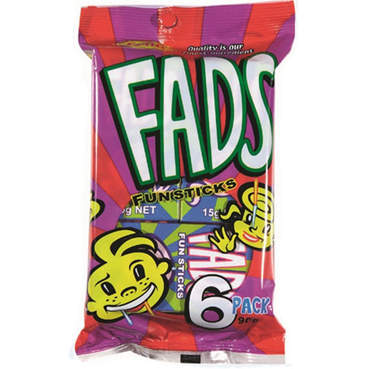 Fads, 90gm, 6pk