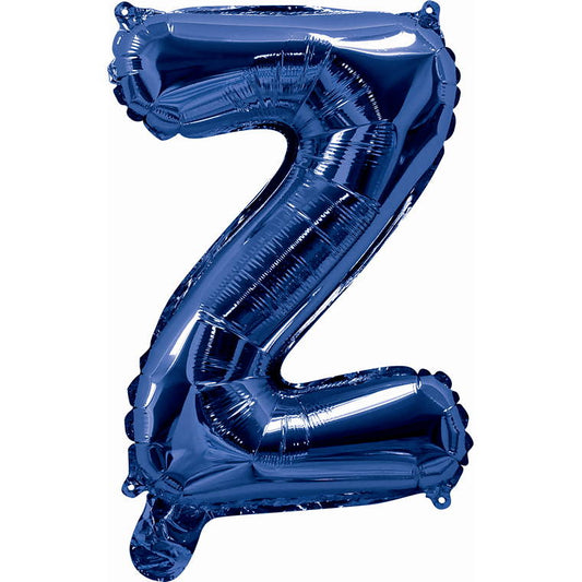 Blue Foil Balloon, 35cm, Letter Z