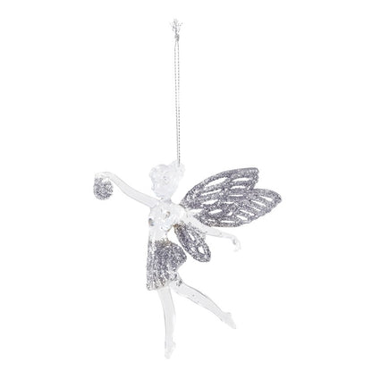 Hanging Acrylic Fairy Glitter, 12cm, Asstd