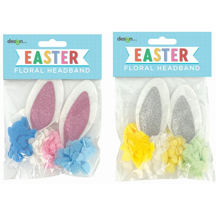 Easter Bunny Ears Headband, Asstd