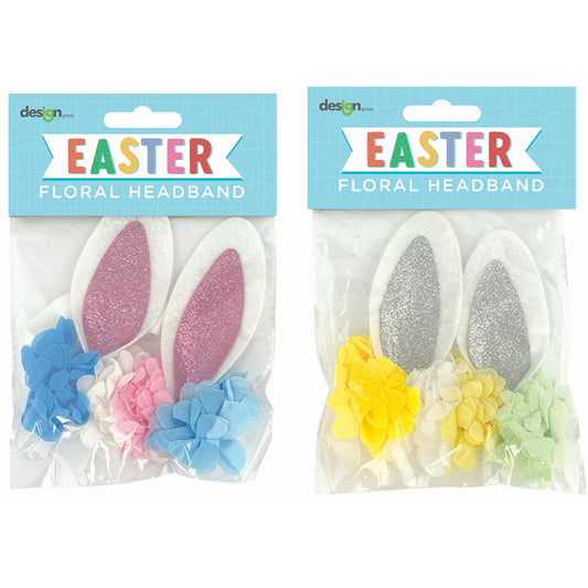 Easter Bunny Ears Headband, Asstd