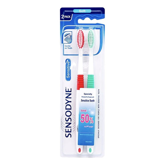 Sensodyne Sensitive Toothbrush, Extra Soft, 2pk