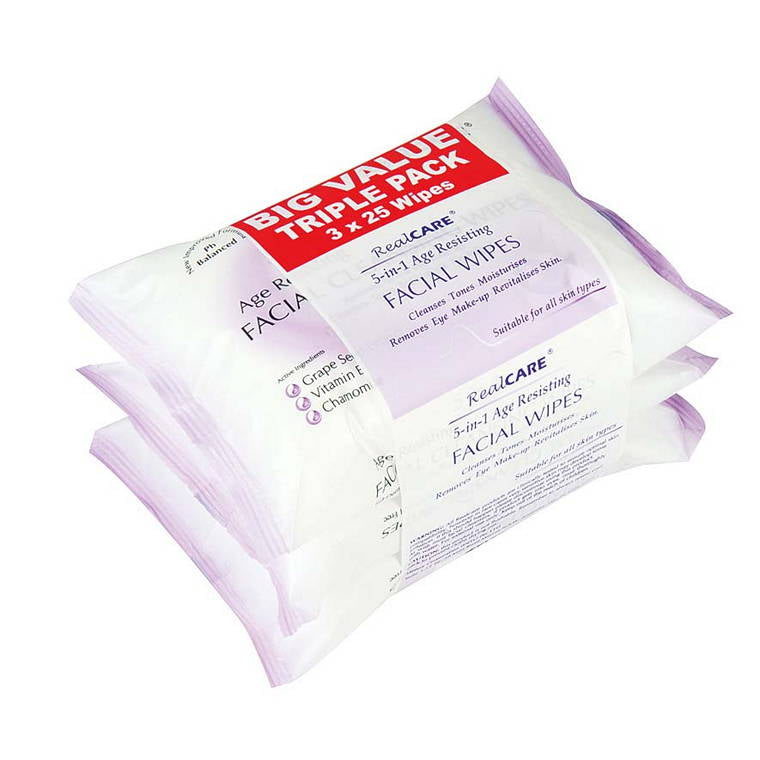 Facial Wipes Cleansing/Age, 2 Asstd