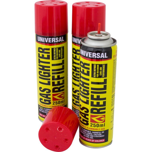 Universal Gas Lighter Refill, 250ml