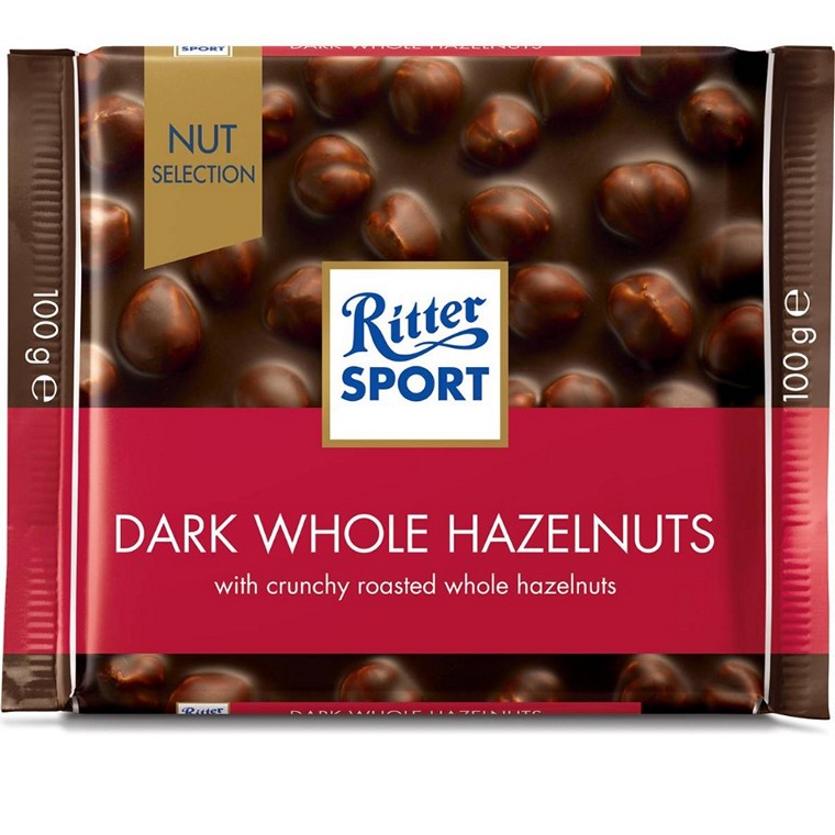 Ritter Sport Dark Whole Hazelnut, 100g