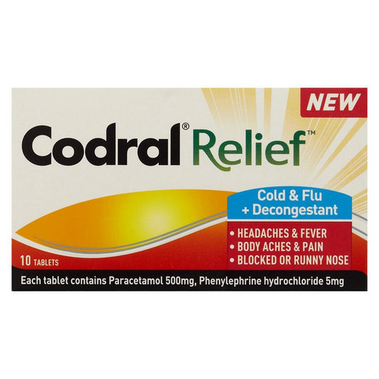 Codral Relief Cold & Flu Tablets, 10pk