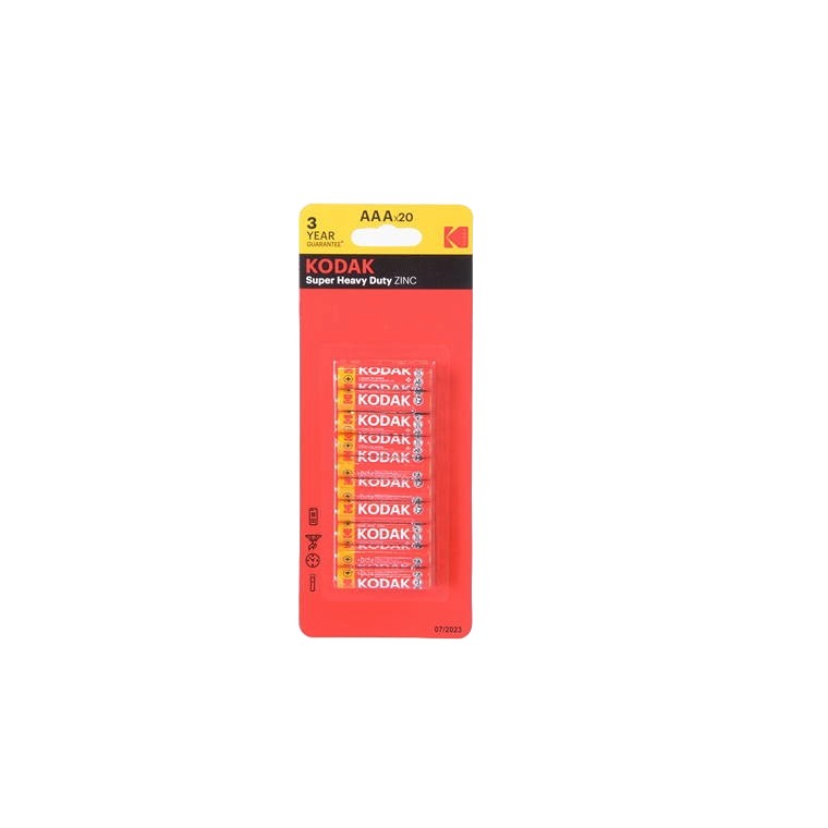 Kodak Battery, AAA, 20pk,  Extra Heavy Duty