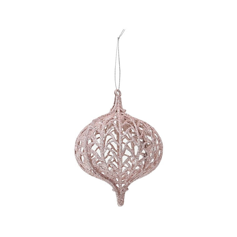 Glitter Mesh Bauble, 10cm, Asstd