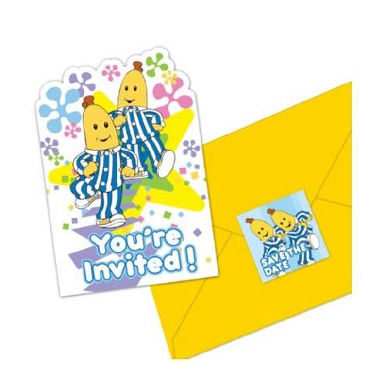 Bananas In Pyjamas Invitations, 8pk