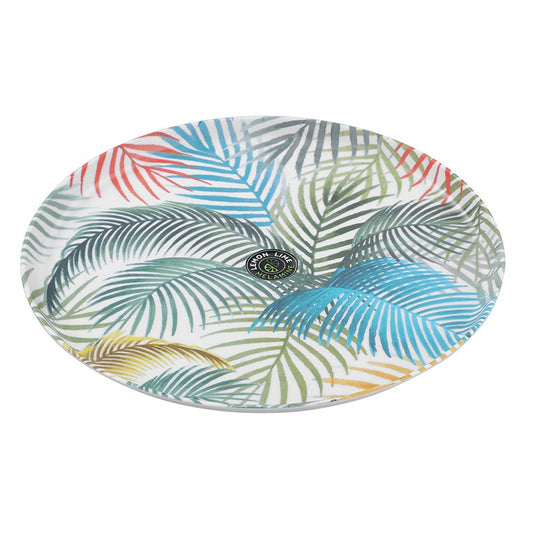 L&L Summer Dine Melamine Round Platter, 35cm