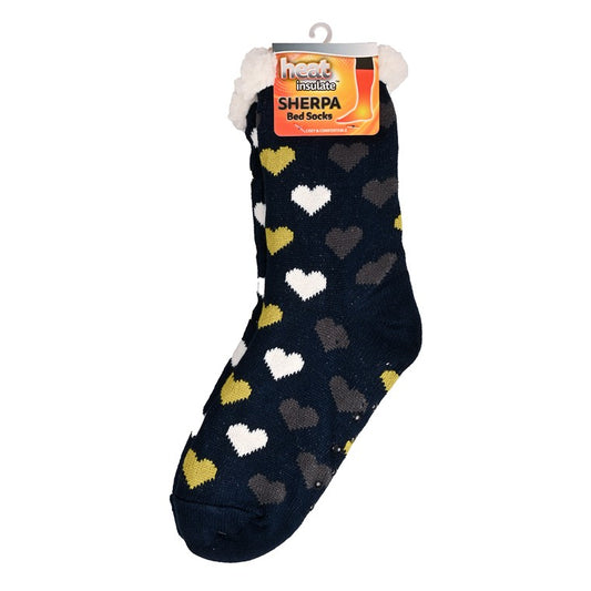 Heat Insulate, Bed Socks, Heart, Asstd