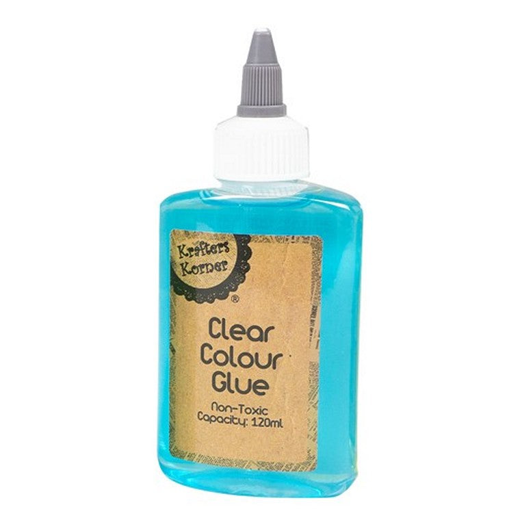 Clear Coloured Glue, 5 Asstd Colours