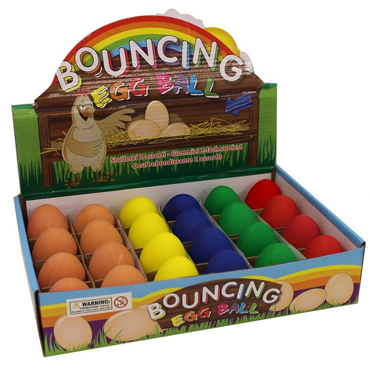 Bouncing Egg Balls, 5 Asstd Colours