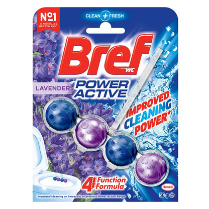 Bref Power Active Toilet Cleaner, Lavender Field, 50g