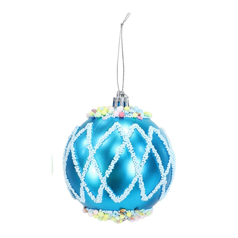 Glossy Candy Bauble, 8cm, Asstd