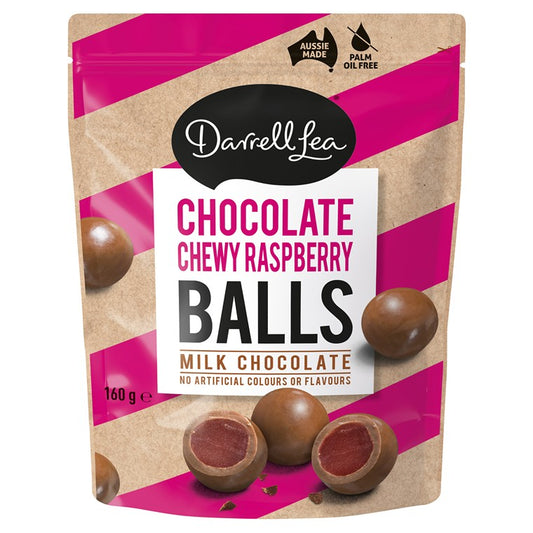 Darrell Lea Chocolate Raspberry Balls, 160gm