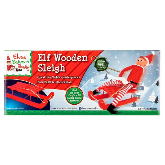 Christmas Elves BB MDF Sleigh