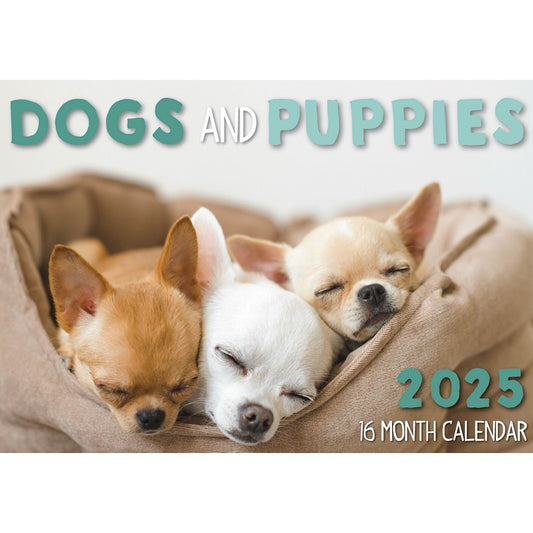 Dogs & Puppies 2025 Calendar