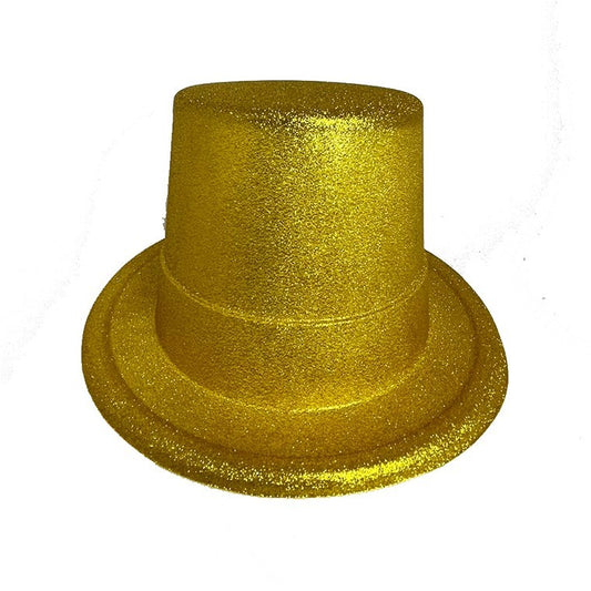 Party Top Hat Glitter, Yellow