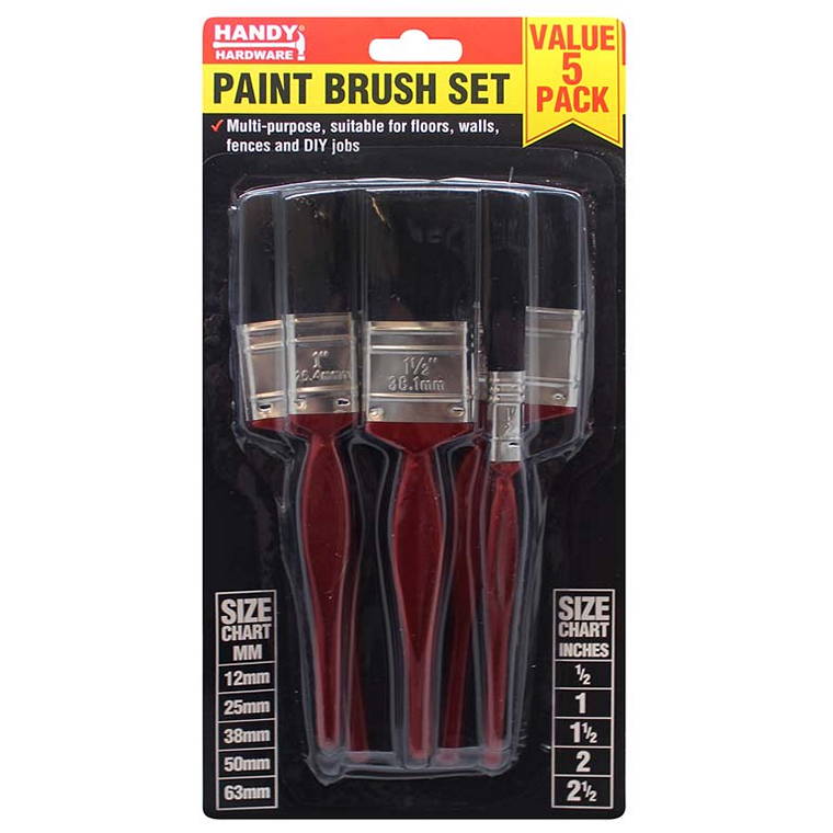 Paint Brush Set, 5pce