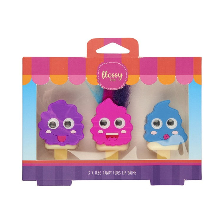 Flossy Fun Lip Pop, 3pc