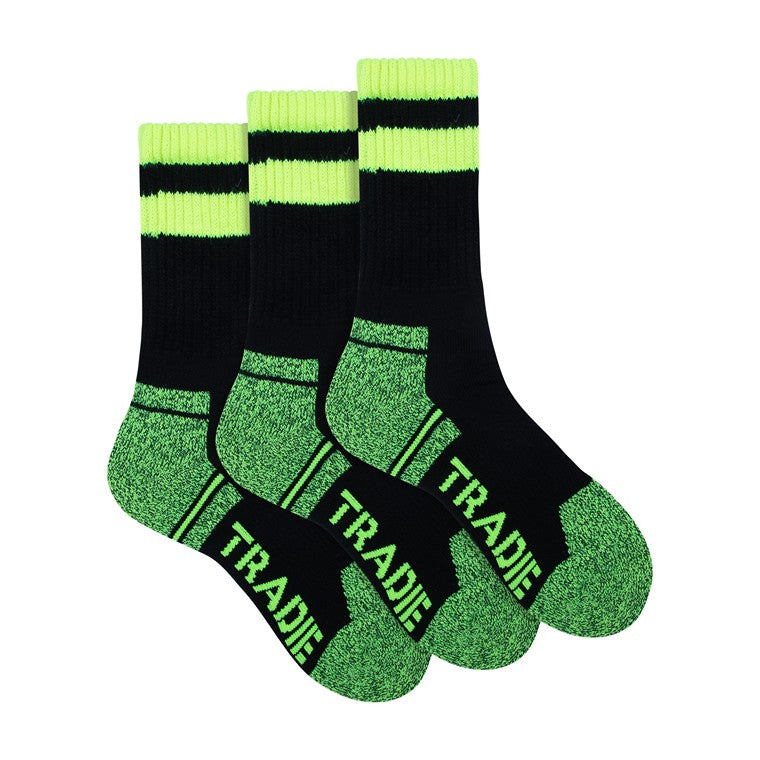 Tradie Mens, Acrylic Work Socks, 3pk, Size 7-10