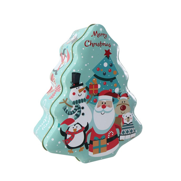 Cookie Tin Tree Shape, Asstd