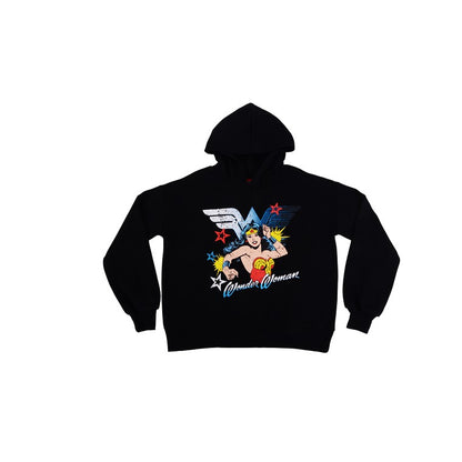 Wonder Woman Hoodie, Black, Size 10