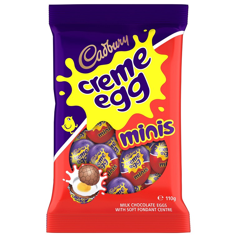 Cadbury Creme Egg Mini's Egg Bag 21, 110gm