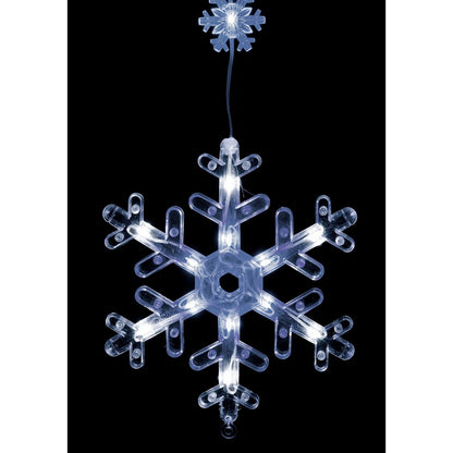 LED Snowflake Curtain, Asstd