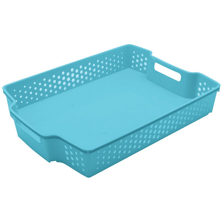 Hudson Stacking Basket, 38.5x27.5x6.5cm, 3 Asstd Colours