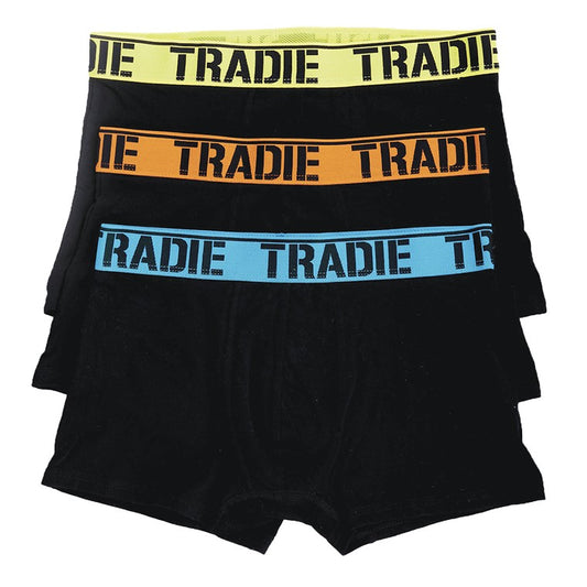 Tradie Mens, Fluro Trunks, Medium, 3pk