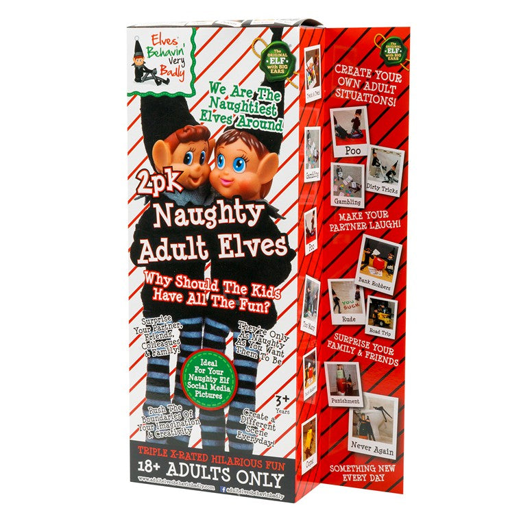 Xmas Elves Elf Boy & Girl Mixed, 2pk