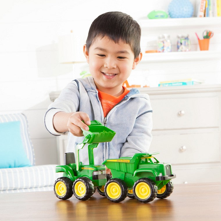 John Deere Sandpit Vehicles,2 Pack, 15cm