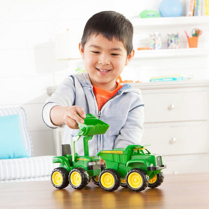 John Deere Sandpit Vehicles,2 Pack, 15cm