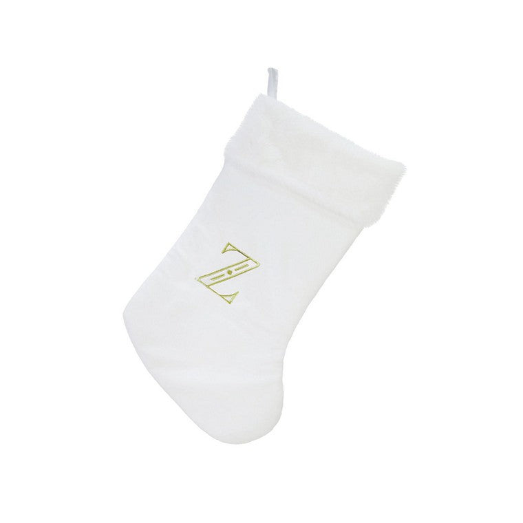 Personalised Initial Embroided Stocking, 50cm, Asstd