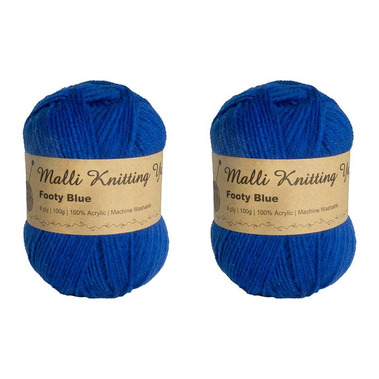 Acrylic Yarn, Footy Blue