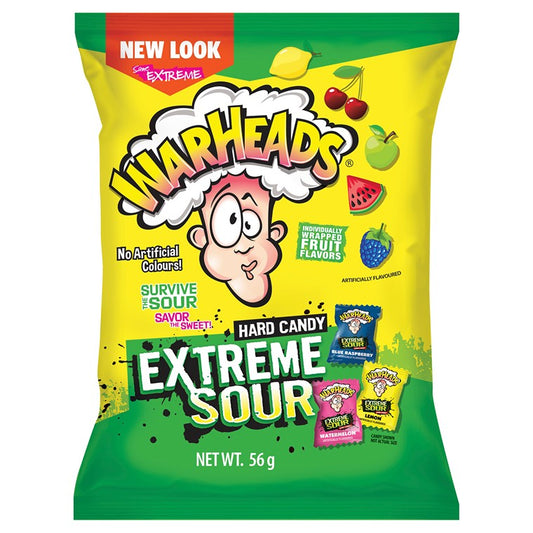 Warhead Extreme Hard Sour Candy, 56g