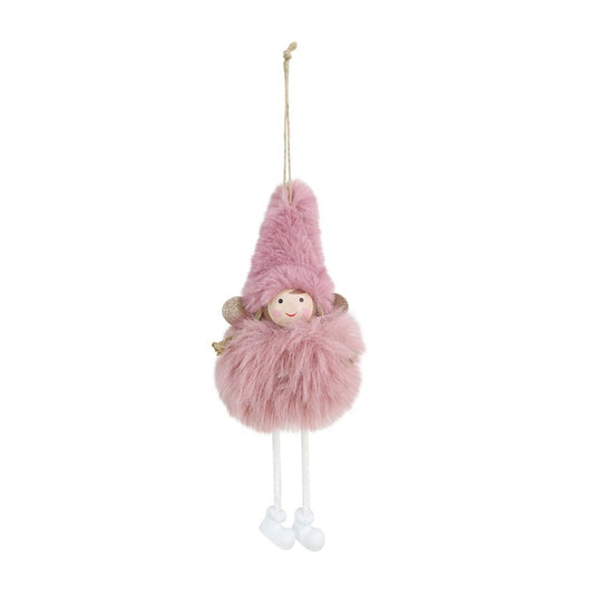 Hanging Fluffy Hat Angel, 23cm, Asstd