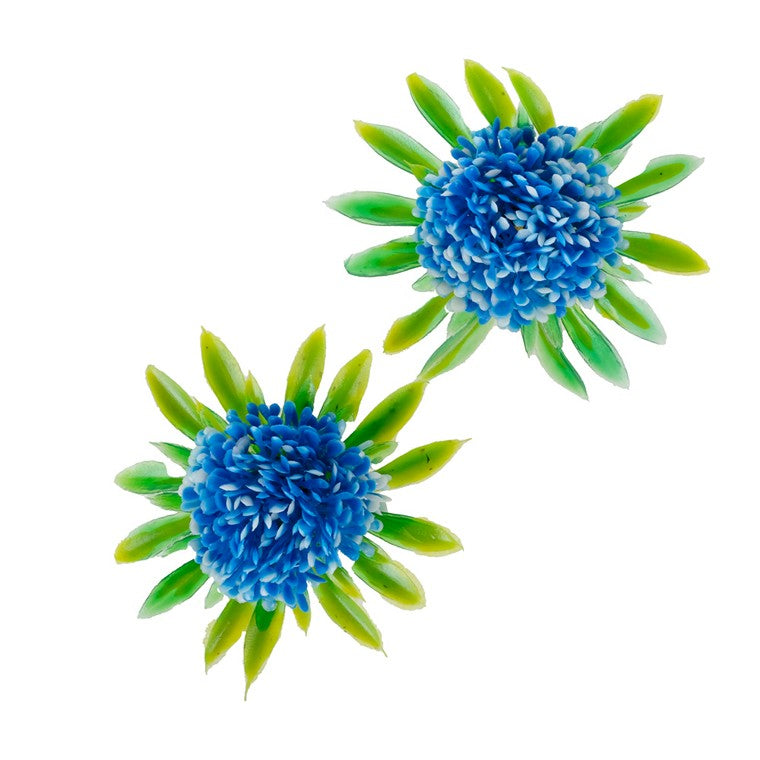 Fish Flower Aquarium Decoration, Asstd, 2pk