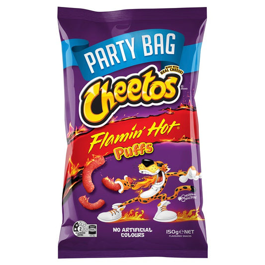 Cheetos, Flamin Hot Puffs, Party Bag, 150g