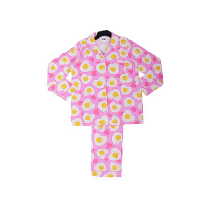 Flannel PJ Set, Sunny Side Up, Size 10