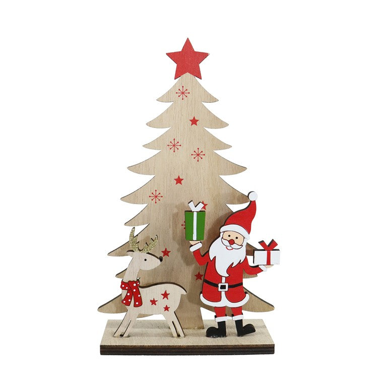 Table Tree w/ Santa, Asstd