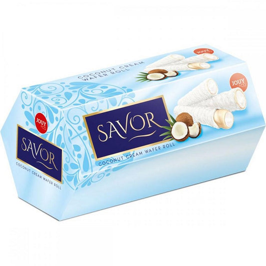 Jouy & Co, Savor, Coconut Cream Wafer Rolls