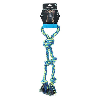 Twin Knotted Rope Tugger Toy w/ Handle