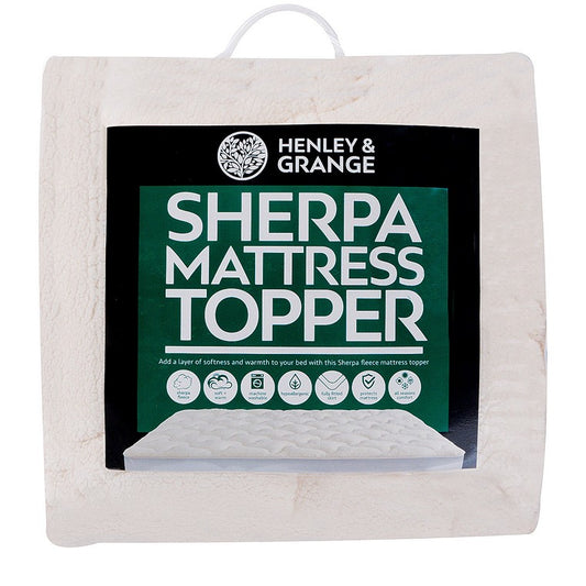 H&G Sherpa Mattress Topper, Queen