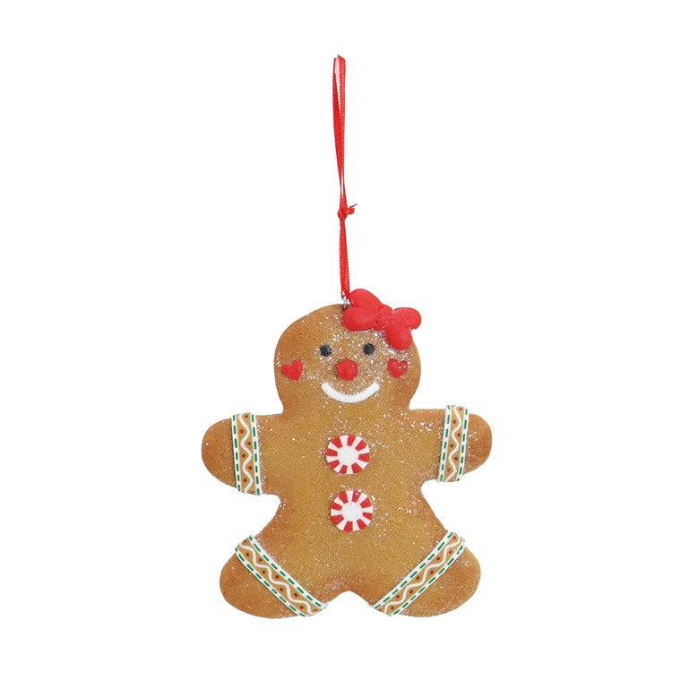 Hanging Gingerbread, 10cm, Asstd